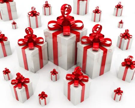 Boxes with gifts Ilustração Stock