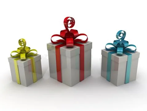 Boxes with gifts 스톡 일러스트