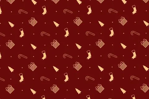 Boxes with gifts on a red background . Stock Illustration