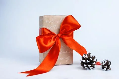 Boxes with gifts on a white background. Stock Photos