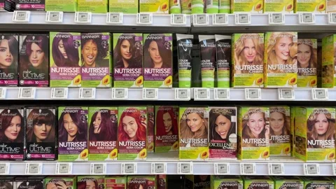 Boxes of hair dye Stock-Footage 171772701