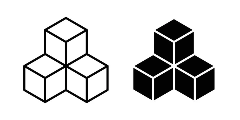 Boxes icon graphic design. web icons vectors Stock Illustration