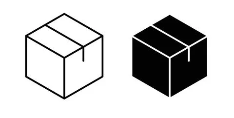Boxes icon vector art Illustrations イラスト素材