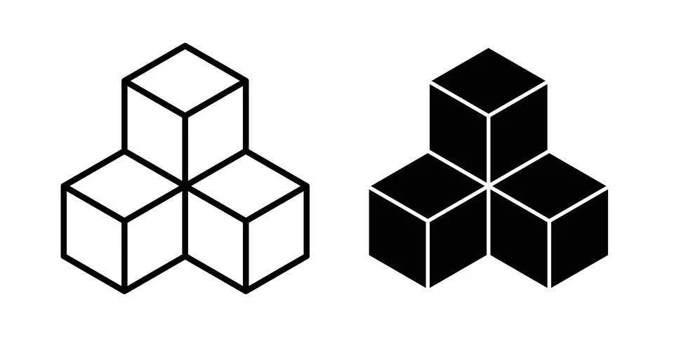 Boxes icon vector editable eps10 イラスト素材