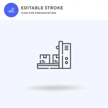 Boxes icon vector, filled flat sign, solid pictogram isolated on white, logo イラスト素材