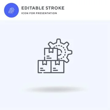 Boxes icon vector, filled flat sign, solid pictogram isolated on white, logo イラスト素材