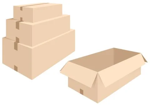 Boxes Stock Illustration