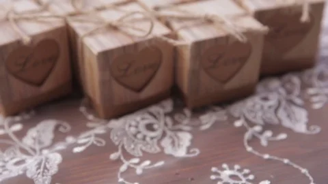 Boxes with love Stock Footage 82939174