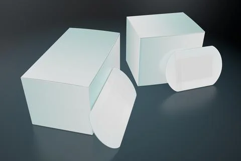 Boxes with medical plasters 3d model 06 Illustrazione stock