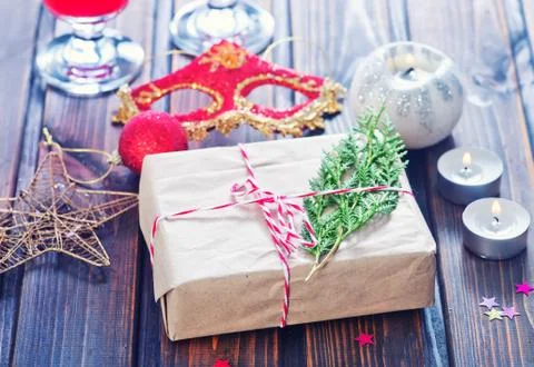 Boxes for present Stock Photos