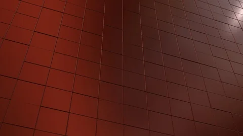 Boxes, red, cube, breaking, plane, grid, abstract, Stock Footage 102160825