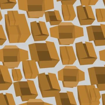 Boxes seamless pattern background Stock Illustration