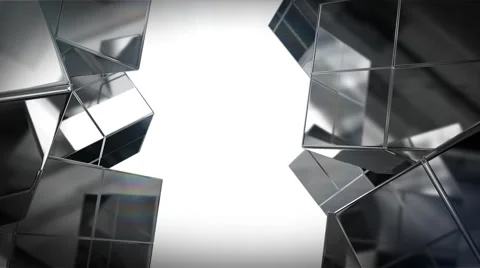 Boxes spinning, Alpha included Video stock 44635561