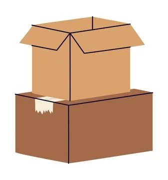 Boxes stack icon Stock Illustration