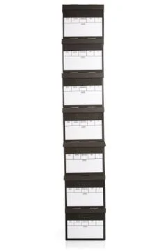 Boxes: stack of office file boxes Stock Photos