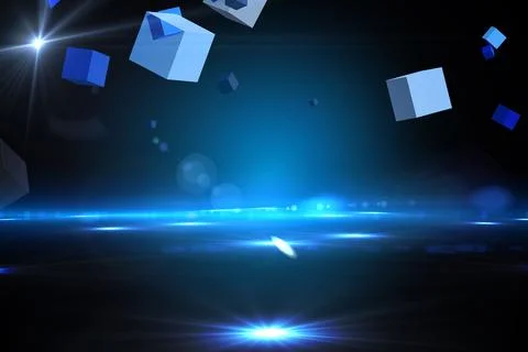 Boxes on technical background 스톡 일러스트