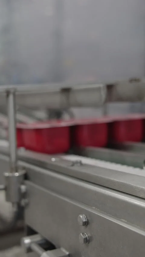 Boxes of tomato paste in a canned food production facility Stock Footage 320290063
