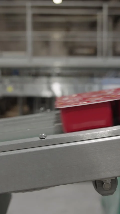Boxes of tomato paste in a canned food production facility Stock Footage 320290070