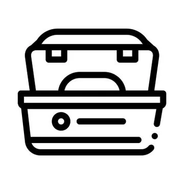 Boxes trays icon vector outline illustration Illustrazione stock