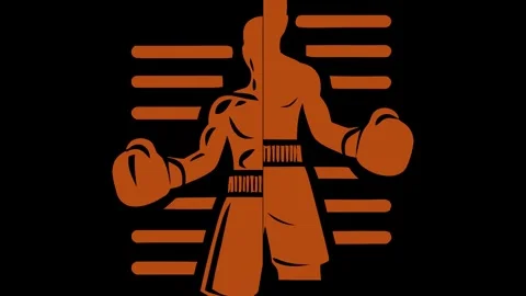 BOXING ANIMATION INTRO 库存影片 264957252