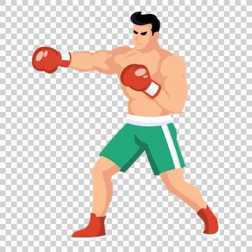 Boxing athlete Stock Illustration