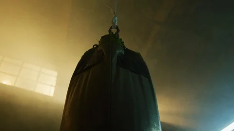 A boxing bag Stock Footage 100036327