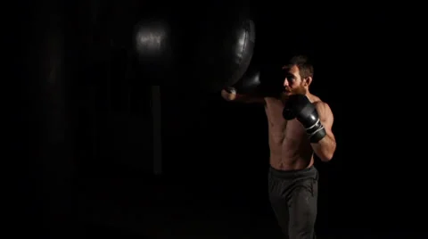 Boxing ball super slow motion  Vídeos de archivo 38603465