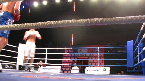 Boxing between Kremlin Bears and Paris United in Barvikha Luxury Village Stock-Footage 2369876