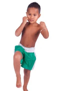 Boxing boy Stock Photos
