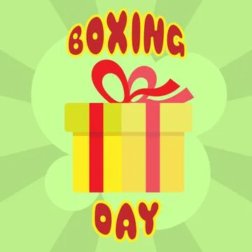 Boxing day logo Stock Illustration
