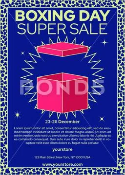 Boxing Day Poster PSD Template