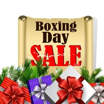 Boxing day tag Stockillustratie