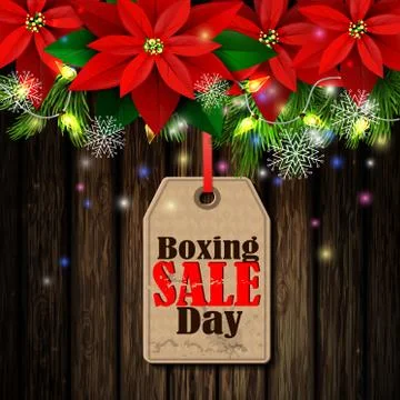 Boxing day tag Stock Illustration
