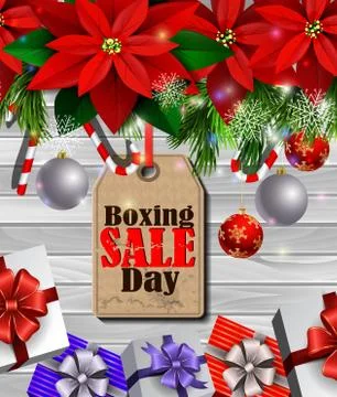 Boxing day tag Stock Illustration
