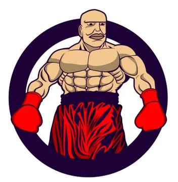 Boxing design Stock Illustration