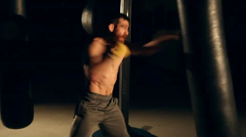 Boxing dolly shot Stock Footage 38603460