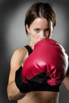 Boxing fit Foto stock