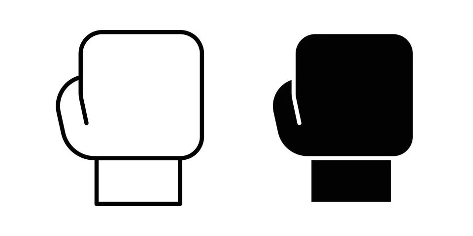 Boxing glove icon vector editable eps10 Stock Illustration