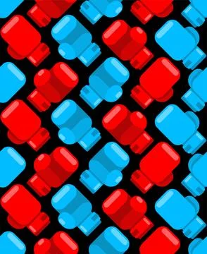 Boxing glove pattern seamless. boxing accessory background. Boxer uniform t.. Stock Illustration