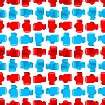 Boxing glove pattern seamless. boxing accessory background. Boxer uniform t.. Stock Illustration