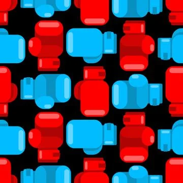 Boxing glove pattern seamless. boxing accessory background. Boxer uniform t.. Stock Illustration