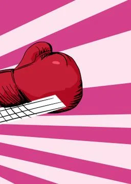 Boxing Glove Punching Stock Illustration