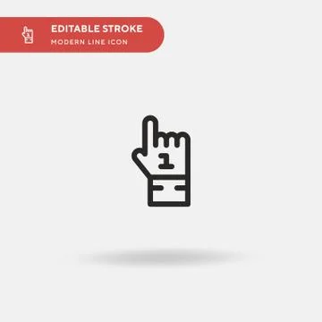 Boxing Glove Simple vector icon. Illustration symbol design template for web  Stock Illustration