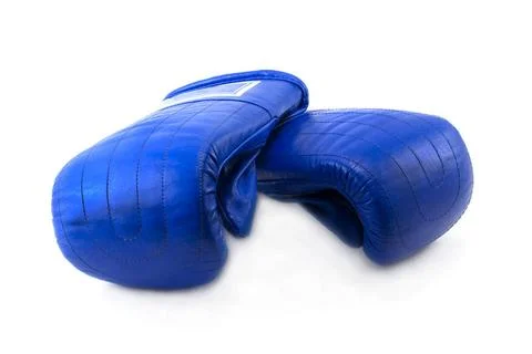 Boxing gloves Boxing gloves insulated on white background (License=RF) 343... Stock Photos