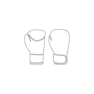 Boxing gloves. flat vector icon Stock Illustration