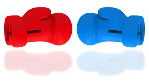 The boxing gloves Stock Illustration