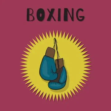 Boxing gloves Illustrazione stock