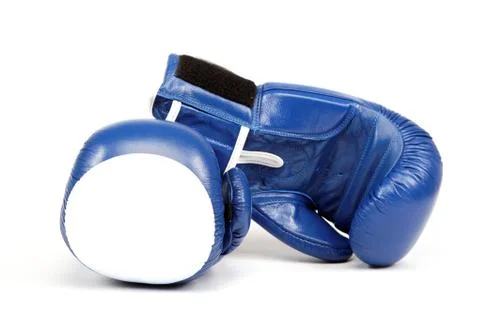 Boxing gloves isolated on white background. Stock Photos