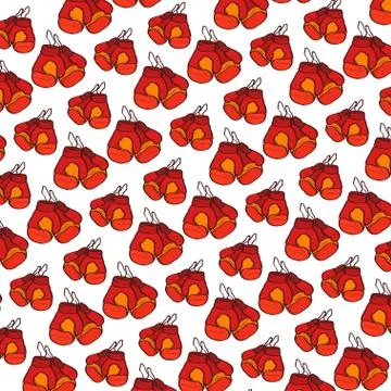 Boxing gloves pattern Stock-Illustration