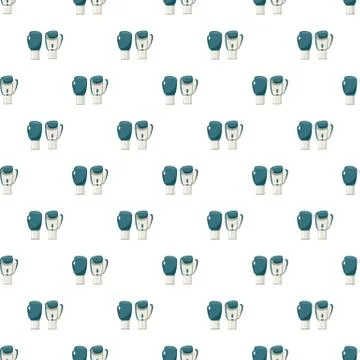Boxing gloves pattern Stock Illustration